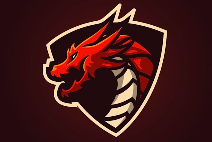 make new style hydra dragon e sport mascot logo within 1 day