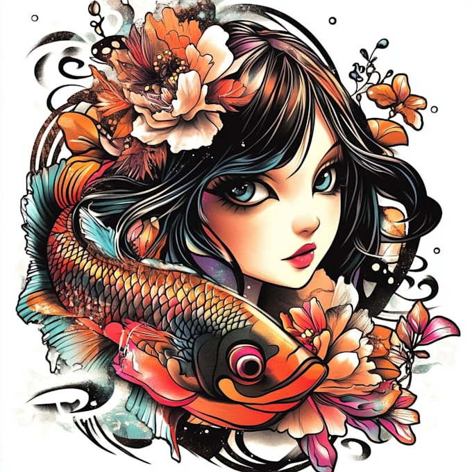 make anime tattoo design