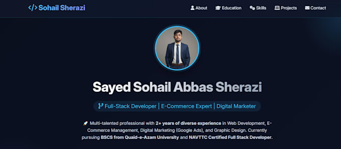create personal portfolio, cv or resume website with fast delivery