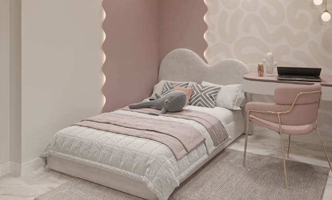 do do 3d kids room, 3d toddler room, play room, 3d nursery room design