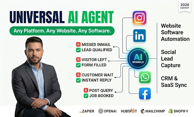 develop a custom autonomous ai agent for any website or social platform
