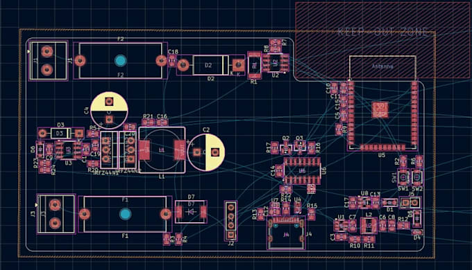 design rf, iot, automotive pcb, ev, bms, can bus, high speed multilayer pcb