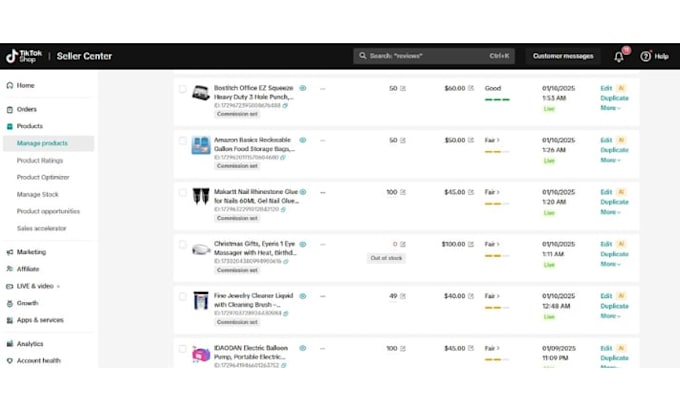 setup and optimize tiktok shop with winning product research