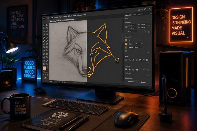 do vector tracing or convert to vector quickly