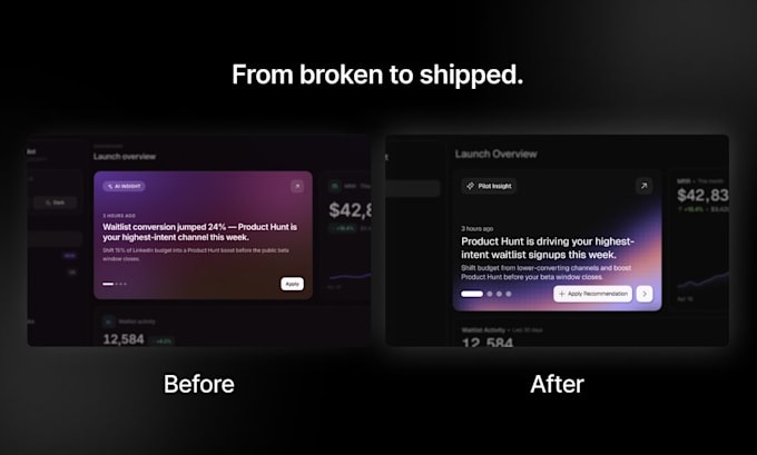 fix bugs and polish your ai generated react or nextjs app