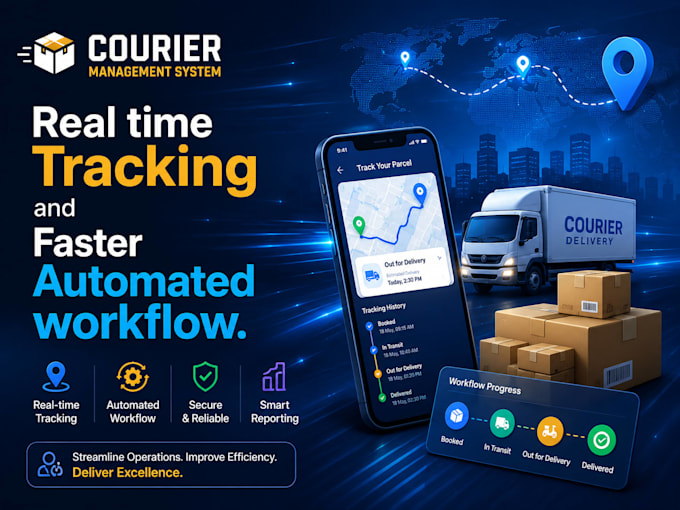 build logistics, delivery and courier management software