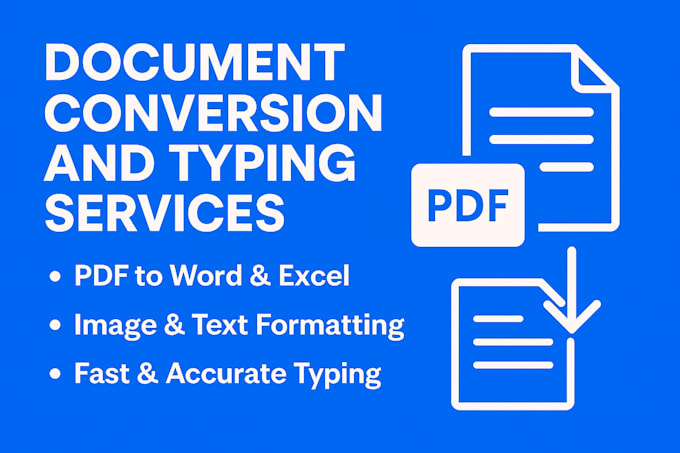 pdf to word excel and handwritten typing