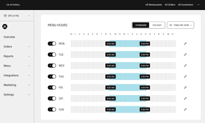 develop a restaurant website with online booking and food ordering system