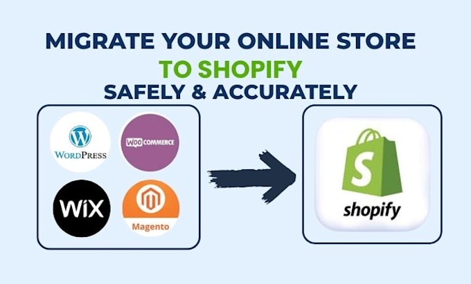 migrate shopify, woocommerce, zen cart, prestashop, wordpress ecommerce stores
