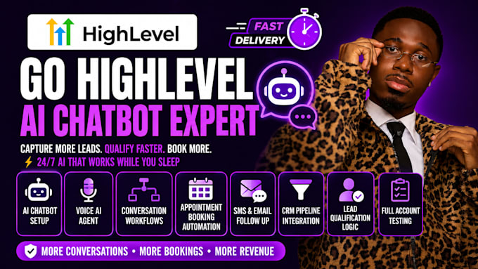 setup gohighlevel ai chatbot go high level voice ai agent chat bot workflow ghl