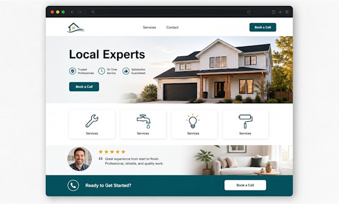 build a clean responsive website for your small business