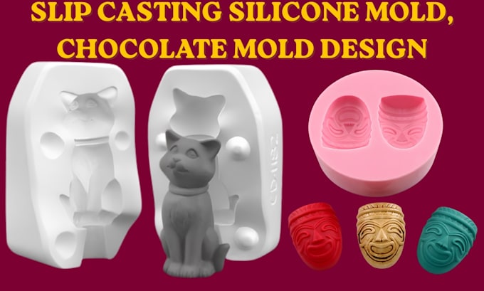 design 3d silicone mold slip casting mold 3d model mould design ready print stl