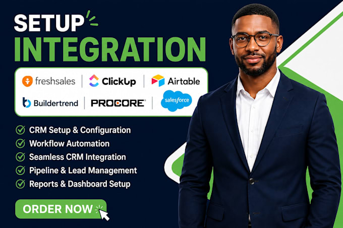 setup freshsales clickup airtable buildertrend procore salesforce ingetration