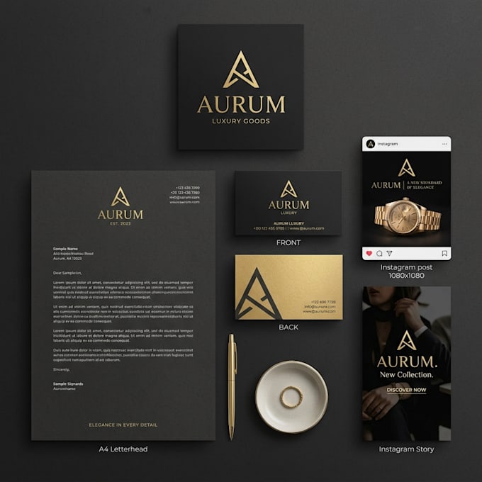 design a complete brand identity with logo and guidelines