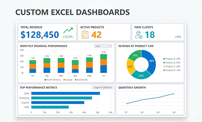 clean, analyze and visualize your excel data professionally