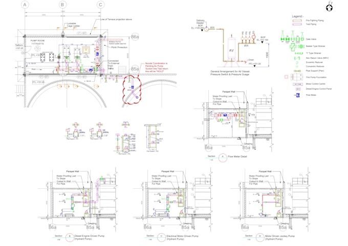 help create layouts and details industrial services