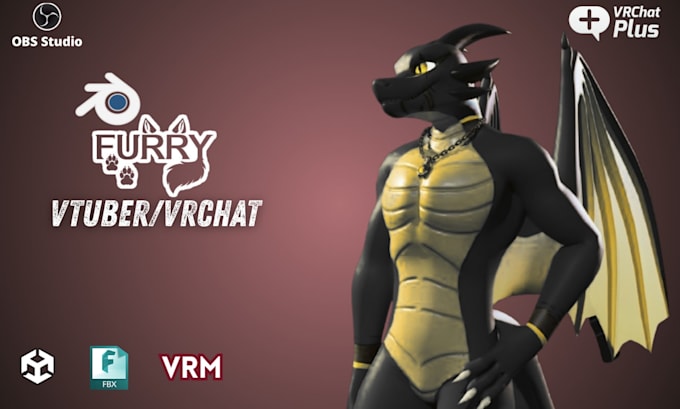do custom vrchat avatar, vr character, furry nsfw avatar, vrc avatar