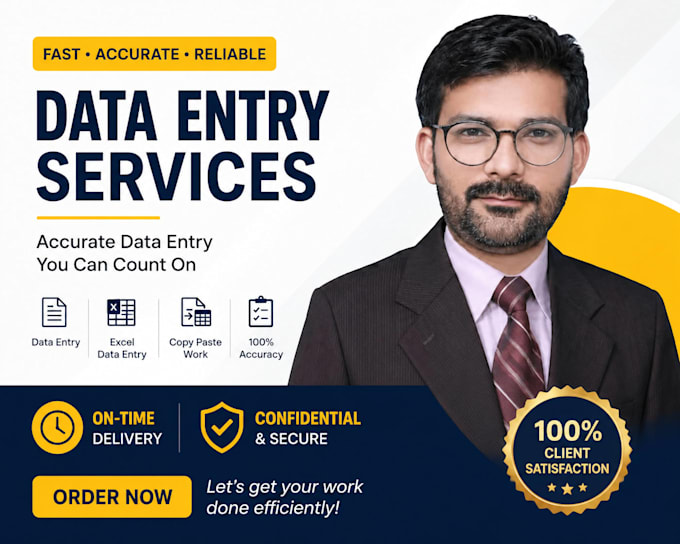 do data cleaning, data entry, and excel data formatting