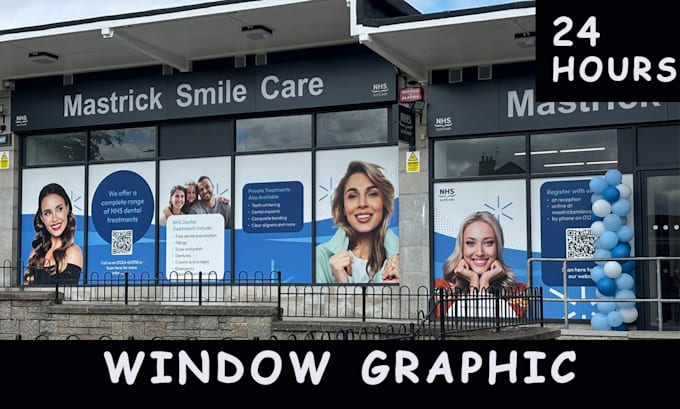 create eye catching shop front, storefront or window graphics vinyl stickers