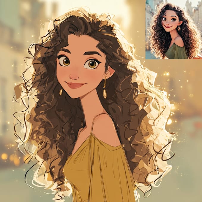 draw portrait avatar cartoon from photo