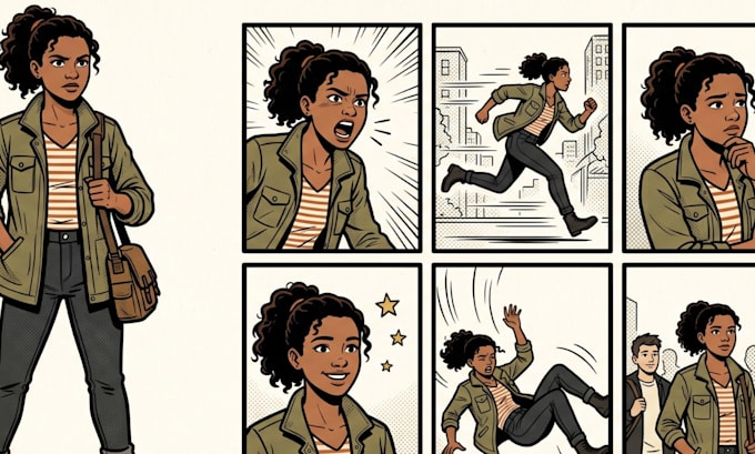 draw comic panels comic strips and sequential art for webcomics
