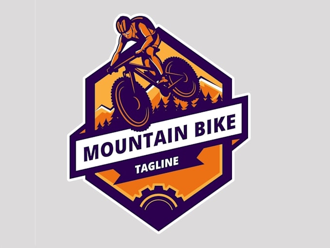 create a professional mountain cycle logo design