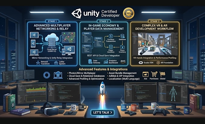 develop a realistic simulation or unity game prototype