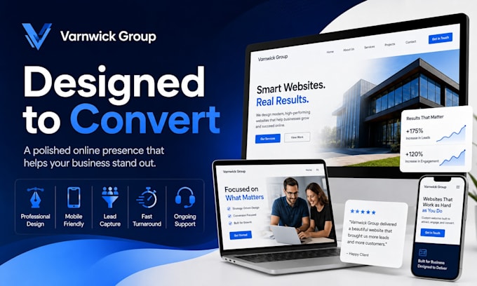 design a premium professional website for your business