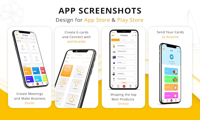 fantastic app screenshot and app store, play store design