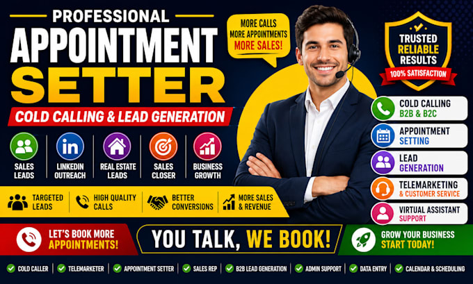 do appointment setting cold calling lead generation  VA