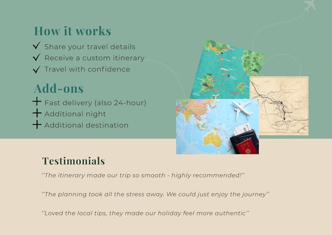 create personalized travel itineraries worldwide