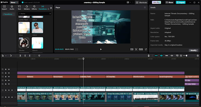 edit documentary videos with motion graphics