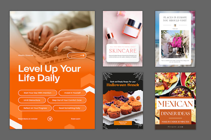 design 100 professional pinterest pins