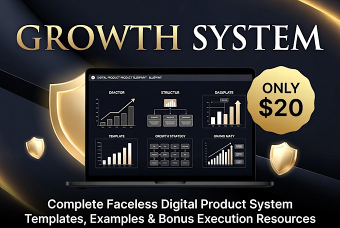 complete faceless tiktok digital product system  and blueprint