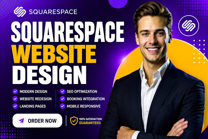 build squarespace website design or redesign squarespace website development