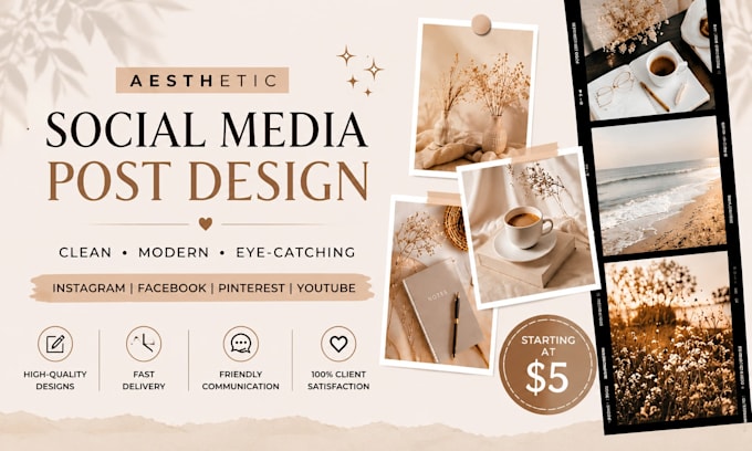 design aesthetic instagram posts and posters