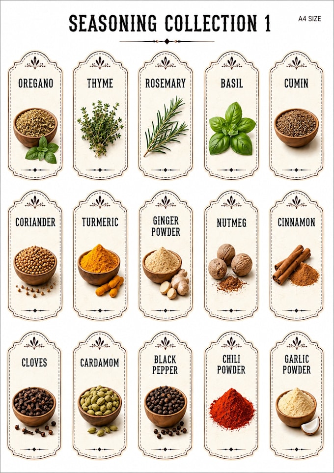 create printable pantry labels and vintage kitchen stickers bundles