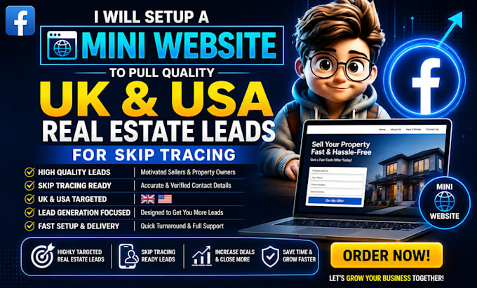 setup a mini website to pull quality uk bmv leads