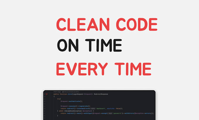 develop your laravel web application or rest API