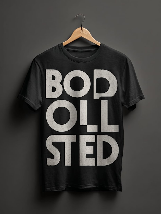 typography t shirt design