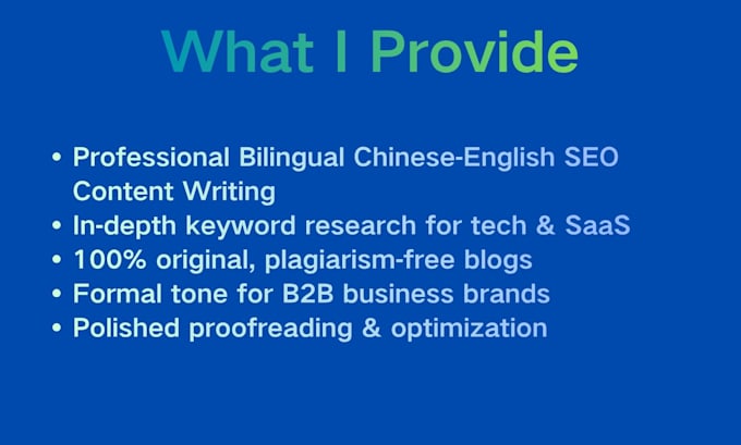 write SEO blog posts for tech and saas companies