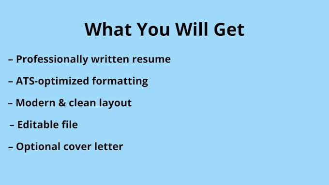 write or improve your professional resume or CV