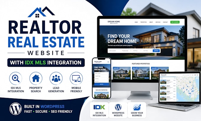 build realtor real estate website with idx mls integration