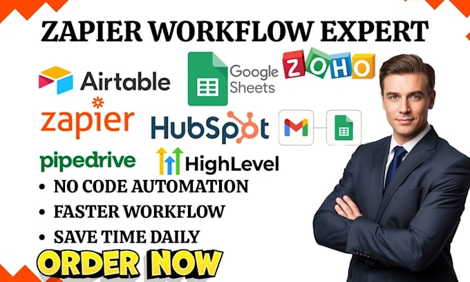 build zapier automation with google sheets gmail airtable and crm integration