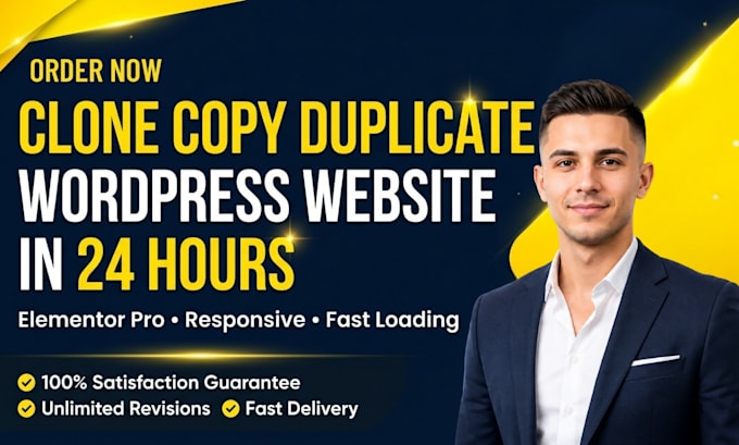 clone, copy, duplicate any website into wordpress elementor