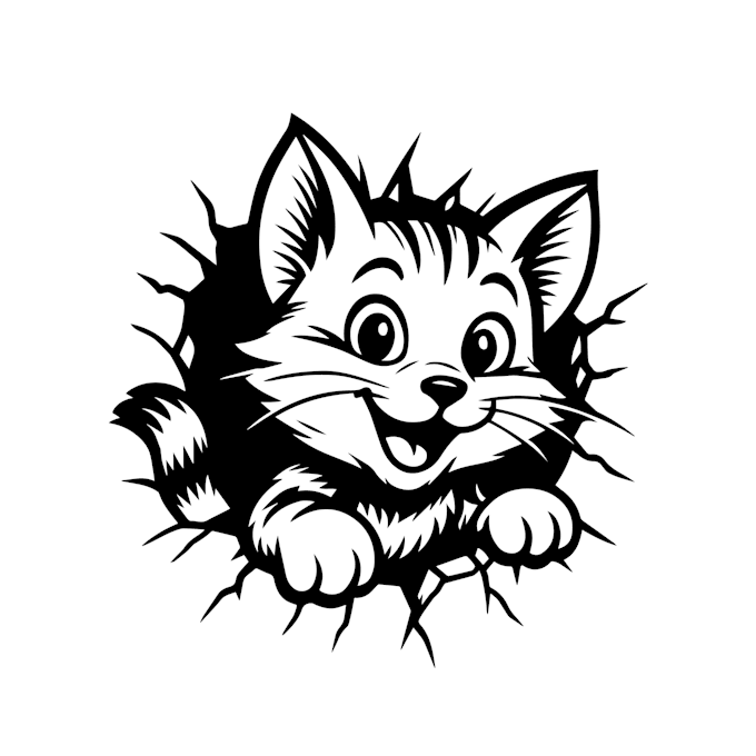 draw vector line art illustration