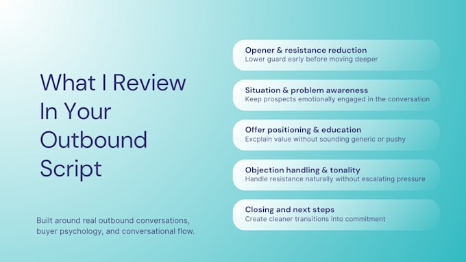 rewrite your outbound sales script for higher conversions