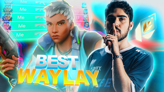 design high CTR valorant thumbnails and gaming banners