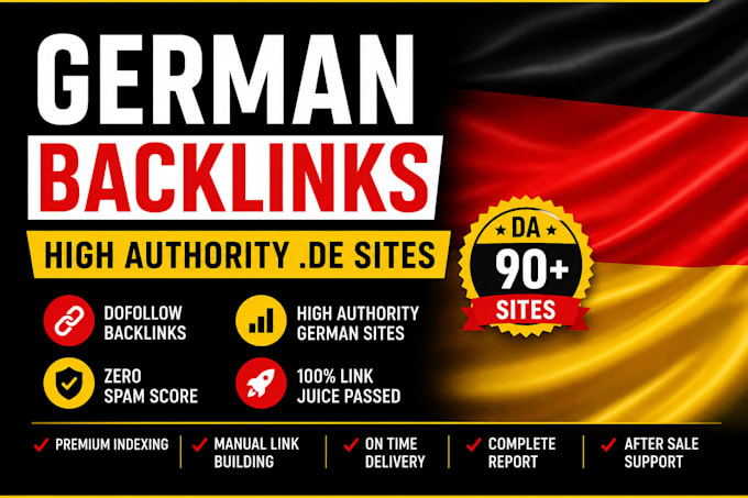 create german dofollow backlinks and germany SEO link building service