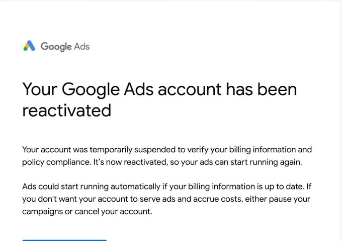 fix google ads account suspension, ads disapproval, verification, policy error